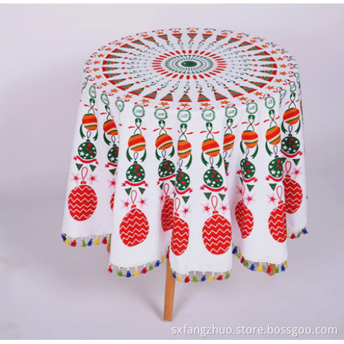 Large Custom Printed Round Beach Towels With Tassels